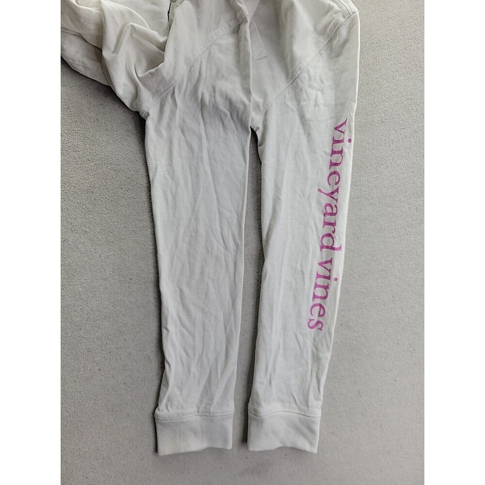 Vineyard Vines YOUTH Kids Girl Size M (10-12) White Long Sleeve Cotton Whale Tee - Picture 7 of 9